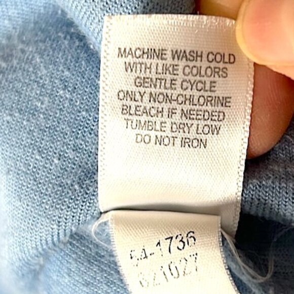 J Jill blue velour lace trim button up cardigan - Picture 8 of 10